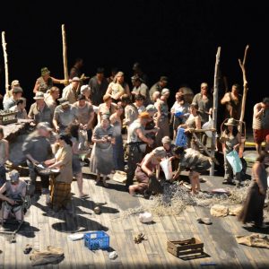 Les chœurs de l’Opéra de Lorraine et de l’Opéra-Théâtre de Metz Métropole ont été réunis pour l’interprétation des Pêcheurs de perles. ©Adeline Divoux