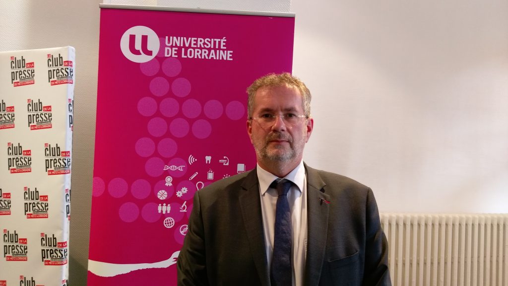 Pierre Mutzenhardt à la conférence de presse de rentrée de l'Université de Lorraine